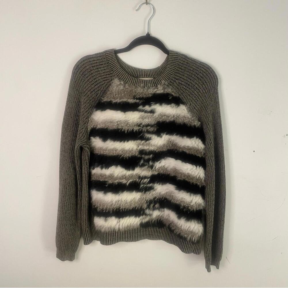 Artelier by Nicole Miller Rabbit Fur Sweater